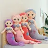 Arts And Crafts 60Cm150Cm Simation Mermaid Plush Toys Kids Girls Cartoon Fish Stuffed Dolls Sofa Cushion Pillow Girlfriend Birthday Dh84N