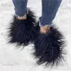 Slippers Outside Fashion Fluffy Sheep Mongolia Fur Sliper Shose For Women And Men T231104