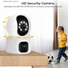 Moniteurs pour bébé Double objectif 2K 4MP WiFi caméra IP CCTV PTZ Protection de sécurité à domicile intelligente moniteur vidéo bébé nounou caméra de Surveillance pour animaux de compagnie Q231104