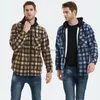 Vestes d'automne et d'hiver pour hommes, chemise à carreaux, peluche épaisse, manteau polaire d'agneau, veste chaude à la mode, nouvelle collection