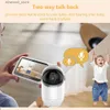 Baby Monitors 4,3 tum Video Baby Monitor med Pan Tilt Camera 2.4G Wireless Tway Audio Night Vision Security Camera Babysitter VB801 Q231104