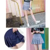 Skirts Girls pleated tennis skiing high waisted short dress underwear slim school uniform women's youth cheerleading badminton 230404