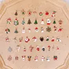 Charms 51pcs Email Kerstboom Santa Claus voor doe -het -zelf maken hangers kettingen oorbellen armbanden handgemaakte sieraden vinden