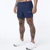 Мужские шорты, мужские компрессионные шорты для фитнеса, летняя спортивная одежда для тренировок, мужская быстросохнущая спортивная одежда для бега, пляжные спортивные шорты