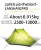 Tentes et abris 3F UL GEAR LanShan 2 Pro personne tente de Camping ultralégère extérieure 34 saisons professionnelle 20D SiliconCoated9039252