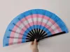 Rainbow Folding Fans LGBT Colorful Hand-Held Fan for Women Men Pride Party Decoration Music Festival Events Dance Rave Supplies