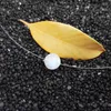 Catene Lii Ji Blue Moonstone Natural Gemstone 8mm 925 Sterling Silver Choker Collana a catena invisibile / S925 per gioielli moda donna