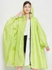 Raincoats Solid color raincoat trench cover women's waterproof raincoat cloak Chubasaqueros PU coating with storage bag 230404
