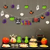 Decorazioni natalizie Happy Halloween Ornamenti in legno Dolcetto o scherzetto Zucca Boo Cappello da streghe Gatto nero Fantasma Skl Hk Ciondolo appeso G Ampxg