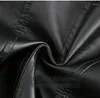 Women's Leather Quilted Jacket Spring Cropped Outwear Zipper Fitness PU And Coats Black Biker Solid