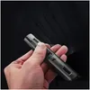 Lighters Double Cross Flame Butane Torch Lighter Outdoor Metal Portable Long Strip Windproof Gas Cigarette Cigar Gadgets For Men Drop Dhzbk