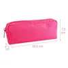 Scise Solid Color Black School Pencil Case for Girls Boys Canvas Pencilケースかわいいジッパービッグペンシルボックス化粧品バッグサプライLX5529