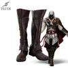 Catsuit Kostüme Hot Game Assassin Ezio Auditore Cosplay Stiefel Halloween Party Maßgeschneiderte Schuhe für Unisex