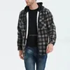 Vestes d'automne et d'hiver pour hommes, chemise à carreaux, peluche épaisse, manteau polaire d'agneau, veste chaude à la mode, nouvelle collection