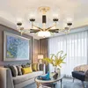 Pendant Lamps Modern Gold Metal Led Chandeliers Lighting Living Room Crystal Glass Chandelier Lights Hanging Lamp For BedroomPendant