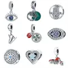 925 Pfund Silber New Fashion Charm Original Runde Perlen, Motorrad, Rollschuhschuhe, Liebe, Teufelsauge, kompatibles Pandora-Armband, Perlen