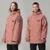 Skifahren Jacken Frauen Tops Kleidung Ski Mantel Outdoor Snowboard Männer Winddicht Wasserdicht Anzug Plus Baumwolle Winter