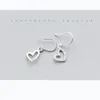 Dangle Earrings mloveacc Romantic 925 Sterling Silver Heart Shape drop for Women Unuistic Jewelry Bijoux