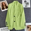 Abiti da donna TIGENA Donna Blazer Giubbotti 2023 Autunno Casual Solido monopetto Manica lunga Donna Coreana All-match Cappotti