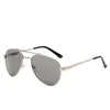 نظارة شمسية مرآة فاخرة للنساء نظارات رجعية الرجال النظارات المعدنية الطيار نظارات الشمس UV400 حماية