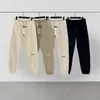 Calça de moletom masculina ess designer conforto calças 100% algodão esportes moda solta tamanho grande alta qualidade