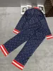 Tasarımcı Kadın pijama pijama pantolonlu sweatshirt iki parçalı set kadın klasik pijama tarzı eski çiçek takım elbise yaka uzun kollu gömlek elastik pantolon