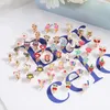 Backs Earrings 24 Pairs Fruit Animal Ear Clip No Women Alloy Cuffs Ladies Suits Set Girls Clips Miss Vintage