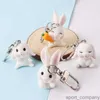 Cartoon Rabbit Key Chain Girl Cute Car Key Chain Student Bag Pendant Fashion Small Ornament Couple Gift keychains