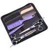 Haarschere Professionelle Friseurschere 5,5" 6" Purple Dragon JP 440C Haarschneideschere mit drehbarem Daumen Effilierschere Z9019 230403