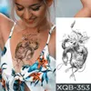 5 pc tijdelijke tatoeages waterdichte tijdelijke tattoo sticker Japanse prajna draak Indian totem donkere tatoeages body art arm nep mouw tatoo vrouwen mannen z0403