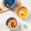 Ciotole Grande ciotola in ceramica Accessori da cucina Utensili domestici per zuppe Zuppe Forniture per ramen in porcellana Sala da pranzo