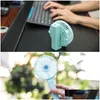 Andra konst och hantverk Portable USB Battery Fan Foldbar Luftkonditionering Fans Cooler Mini Operated Hand Håller Kylsavläppande Hom Dhhon