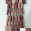 Rouge à lèvres Lèvres Maquillage 12 Couleur Lustre Brillant À Lèvres Mat Liquide Naturel Longue Durée Cosmétiques Imperméables Livraison Directe Santé Beauté Dh6Kz