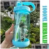 Garrafas de água MTI Cor 1000ml BPA Cinza Rosa Vermelho Portátil Herbalife Nutrição Plástico Esportes Caminhadas Fitness St Bottle Drop Deliv Del Dhlxq