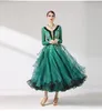 Stage Wear Luxury Green Ballroom Dancing Dress Women 2023 Professional Standard Flamenco Waltz Tango Dance Dresses