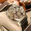 Marke Geschnitzte Uhren Voll Automatische männer uhren Ausgehöhlte Seagull Mechanische Uhren luxus MANN UHR Reloj Hombre 220209309a