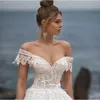 Classic Off the Shoulder Sleeveless Low Sweetheart Satin Wedding Dress for Party Elegant A-Line Backless Sweep Train Vestido de Novia 328 328