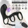 Outros itens de massagem Penis Ring Chupando Vibrador Sex Shop Controle Remoto Clit Sucker Cock Ring Adulto Produtos Scrotum Massager Sex Toys para Casal Q231104