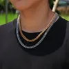 Chains 2023 Fashion Gold-plated Stainless Steel Men's Long & Choker Necklace Curb Rock Hip Hop Punk Rapper Cuban Link Chain Jewelry