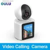 Babyfoons Videobellen camera bidirectionele video-intercom 360 graden draaibare babyfoon Ai-herkenning beveiligingsmonitoring Q231104