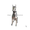 Garden Decorations Home Decor Scpture Doberman Dog Large Size Art Animal Statues Figurine Room Decoration Dh9Kb