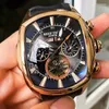 Zegarwatę rafa tygrysa/rt najlepszy duży zegarek dla mężczyzn Blue Dial Mechanical Tourbillon Sport Watches Relogio Masculino RGA3069