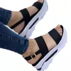 Sandaler Sandaler Kvinnor klackade sandaler med plattformsskor Summer Beach Sandalias Mujer Casual Elegant Wedges Shoes For Women Storlek 43 230403