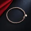 Bedelarmbanden 4 mm rozenkrans dames handarmband zilveren kleur trendy vrouw sieraden 2023 groothandel accessoires met