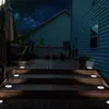 Nieuwheid verlichting 1/4 PCS ZONNEER TUIN LICTEN 12/16/20 LED Solar Grondlicht Waterdichte lamp Ondergronds Landschap Lamp voor Lawn Pathway P230403