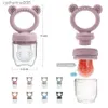 Pacifiers# Baby Pacifier Fruit Feeder With Cover Silicone Newborn Nipple Fresh Fruit Food Vegetable Feeding Soother Baby Teether ToysL231104
