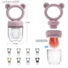 Pacifiers# Baby Pacifier Fruit Feeder مع غطاء حلمة السيليكون حديثي الولادة