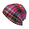 Berets Aberdeen Tartan Knit Hat Golf Anime Chapéus para mulheres e homens