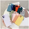 Cell Phone Cases Soft Tpu Case For 12 11 Pro Max Xs Xr 7 8 Plus Se 2 Mti Color Protective Shell Er Drop Delivery Phones Accessories Dhgbc