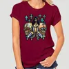 Męskie koszulki pinup girl Sugar Skull T-shirt Day of Dead Topless Dia de los Muertos Evil Shirt 5672a